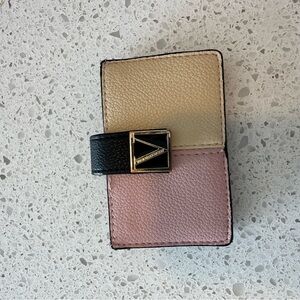 Victoria Secrets wallet Elegant Pink and Tan Card Holder